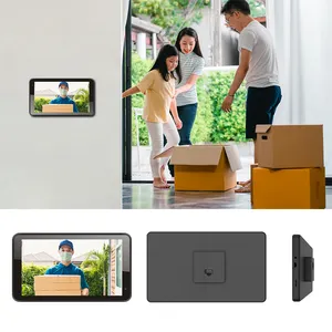 Tableta personalizada de 7 pulgadas para vídeo, timbre, wifi, poe, montaje en pared, pantalla táctil android