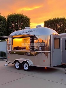 Custom 4-<b>Wheel</b> Outdoor Commercial Stainless Steel Cooking Food Truck for Concessions for Outdoor Events - Product Image 4