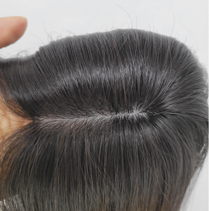 Perruque à clipser en cheveux humains lisses de 12 pouces, noir naturel brun, WIGTS, bonnet léger et respirant de qualité supérieure, livraison rapide - Product Image 4