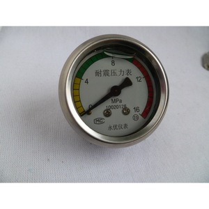 Analog Pressure <b>Gauge</b> 0-16 Mpa Shock Resistant For Cleaning Machine External <b>Thread</b> Connection - Product Image 1