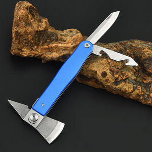 Hacha Multiherramienta <span class=keywords><strong>de</strong></span> Acero Inoxidable <span class=keywords><strong>de</strong></span> Alta Calidad con Cuchilla <span class=keywords><strong>de</strong></span> Aluminio, Herramienta Multifuncional para Campamento, Supervivencia al Aire Libre, con Abrebotellas - Product Image 1