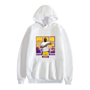 Sweat à capuche pour hommes hip-hop de haute qualité sweat à capuche surdimensionné pull-over brodé imprimé personnalisé vente en gros - Product Image 2