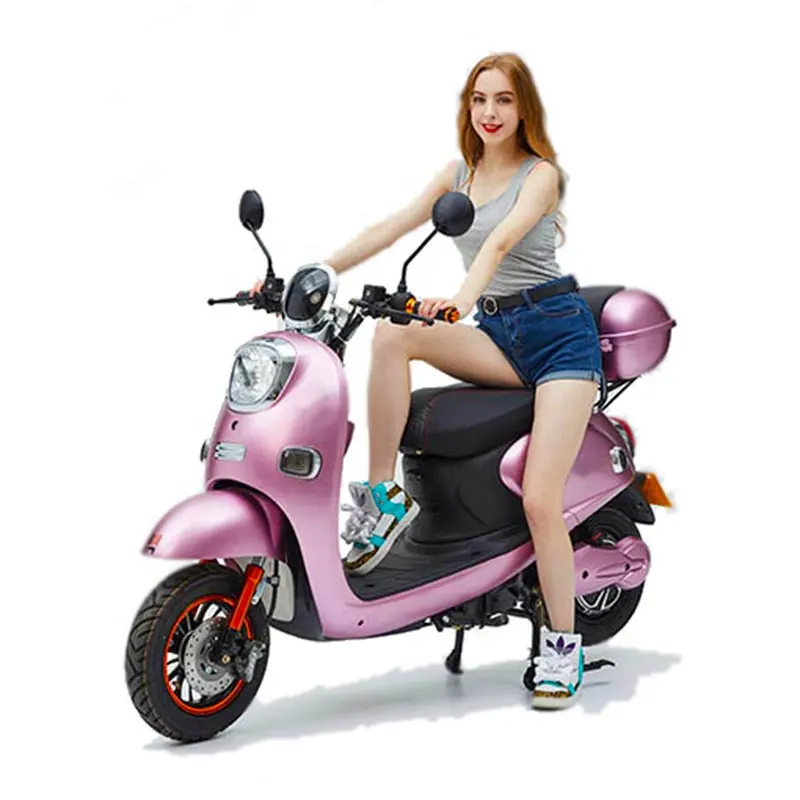 Kadın toptan çelik 48V 60V 800W 1000W 1500W kurşun-asit akülü e-tırnak elektrikli bisiklet scooter
