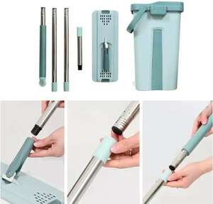 Offre spéciale vadrouille seau auto-lavage presser rapide microfibre pratique vadrouille microfibre Scratch humide et sec 360 auto-lavage - Product Image 3