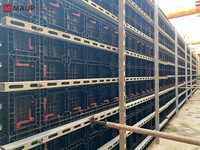 Encofrado de Columnas de Plástico ABS para Concreto, Alta Resistencia, Reutilizable, Tamaño Ajustable, Aplicación Universal, Fácil Montaje