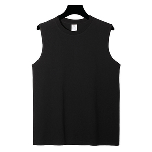 2026 Summer New Arrival 220g Versatile Solid Color <b>Men's</b> <b>Tank</b> <b>Top</b> <b>White</b> Outerwear Sleeveless Tshirt Customizable Logo Undershirt - Product Image 6