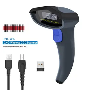 W3 cable CCD lector código de barras y W8-X BT inalámbrico 2D QR escáner de código de barras escáner PDF417 matriz de datos