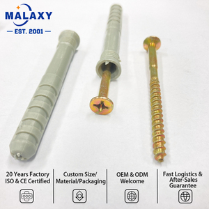 Malaxy Cheville murale en nylon avec vis anti-corrosion pour cloisons sèches et plaques de plâtre - Product Image 3