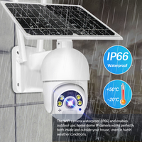 Caméra intelligente extérieure sans fil Panneau solaire Batterie Caméra de sécurité Vision nocturne 4G Système de caméra CCTV à énergie solaire