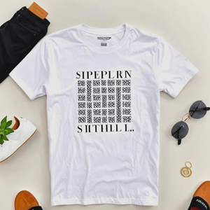 Camiseta blanca básica para hombre, estampado DTF amigable, 100% algodón, logotipo personalizado de alta calidad, camisetas para hombre - Product Image 1