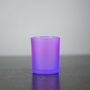 <span class=keywords><strong>Bougeoir</strong></span> de luxe en verre ambré givré mat et transparent avec couvercles en <span class=keywords><strong>bois</strong></span> pour la fabrication de bougies - Product Image 1