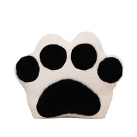 Coussin décoratif en peluche Patte de chat, pour dossier de canapé, en peluche courte avec rembourrage en coton PP, jouet doux pour garçons et filles, cadeau d'anniversaire idéal