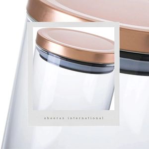 Réservoir de stockage de thé en verre borosilicaté transparent Protection de l'environnement couvercle de conteneur de pot de stockage de cuisine scellé pour - Product Image 2