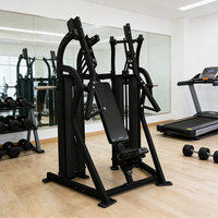 Bickfit Presse à pectoraux inclinée ISO-Latérale, conception à double station, sélection de charges par broches, machine de musculation commerciale pour la formation des pectoraux