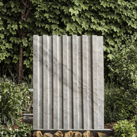 Panneau WPC Géométrique KEIWARD Moderne, Écologique, Imperméable et Insonorisant pour Jardin Extérieur et Mur Extérieur d'Hôtels – Meilleures Ventes
