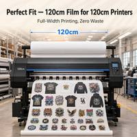 Film PET Goosam pour impression simple ou double face, pelable à chaud et à froid, largeur 120 cm et 80 cm, film DTF pour imprimante textile grand format