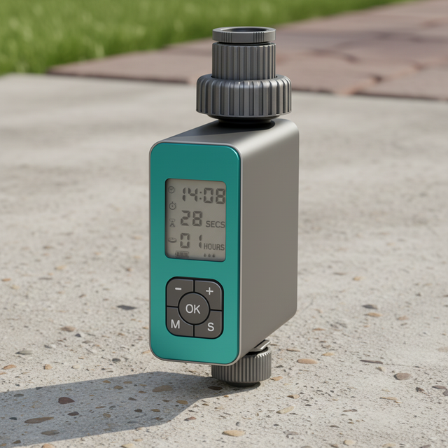 Smart Digital Battery-Powered Automatic Garden Water Timer with Eco-Friendly Design Remote Control Drip Irrigation Compatibility