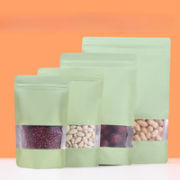Sachet Doypack Personnalisé Écologique Refermable avec Fermeture Éclair, Qualité Alimentaire, Anti-Odeur, avec Fenêtre