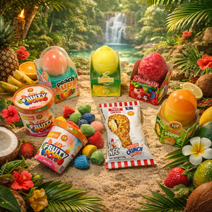 Helado de Frutas HALAL Liklak con Sabor a Mango, Aguacate, Fresa, Uva y Melocotón, Alimentos Exóticos, Helado de Chocolate en Forma de Fruta - Product Image 1