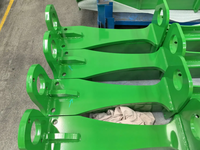 Komponen Balok Las Struktural Baja Tahan Karat Berkualitas Tinggi yang Diproses CNC untuk Mesin Konstruksi OEM Kustom