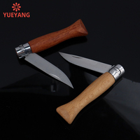 YUEYANG Draagbaar Fruitmes 3CR13 Staal Lemmet Rozenhout Handvat Buiten Camping Overleving Vouwmes Utility Mes DIY OEM Eenvoudig