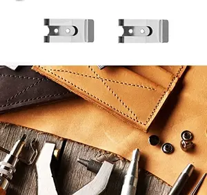 Factory Price Universal Metal Spring Steel Silver Holster Sheath Belt Clip Clasp Spring Buckle Hook Holster Belt Clip