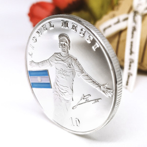 Moneta Commemorativa Placcata Argento di <span class=keywords><strong>Lionel</strong></span> <span class=keywords><strong>Messi</strong></span> del FC Barcellona, Medaglia da Collezione, Regalo per Appassionati di Calcio - Product Image 5