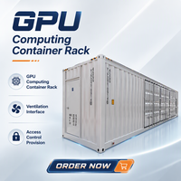 Boîtier de conteneur de calcul Edge AI avec grilles de ventilation pour rack de serveur et supports de contrôle d'accès