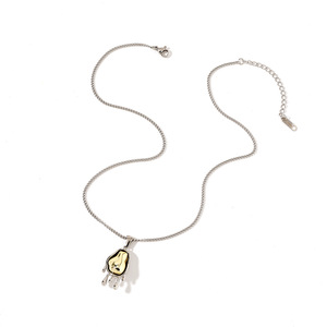 Stainless Steel <b>Titanium</b> Steel Necklace Teardrop Pendant 18k Gold Plated For Women Fashion Jewelry Gift - Product Image 5