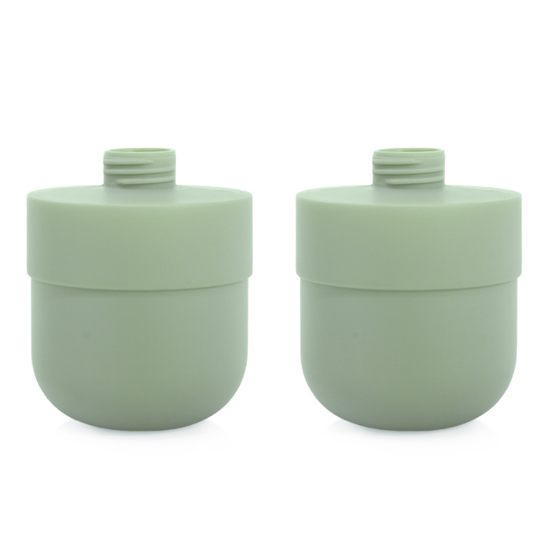 cosmetic bottles tube jar sage green hdpe