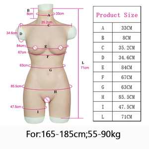 Faux Seins Artificiels Coupe C Silicone Gel Body Suit Forme <span class=keywords><strong>Vagin</strong></span> Naturel Pour Crsossdresser Sissy <span class=keywords><strong>Transgenre</strong></span> Cosplayer - Product Image 2