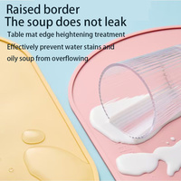 Tapis et coussinet rectangulaires en silicone de qualité alimentaire Placement d'isolation antidérapant étanche pour la décoration de restaurant ou les soins de bébé