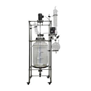 Réacteur en verre à double enveloppe pour distillation rotative sous vide avec agitation et résistance thermique - Product Image 1