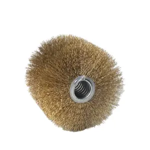 Escova de rolo de tira de forma redonda feita de nylon para polimento de máquina em promoção