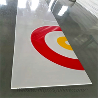 Piste de curling synthétique, planche de curling