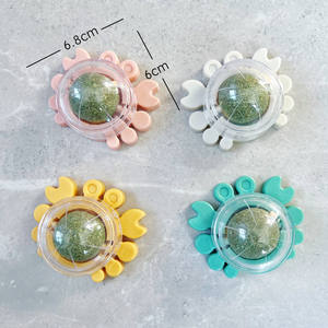 Palla di erba gatta girevole simpatico cartone animato zampa di granchio gatto giocattolo all'ingrosso per la pulizia dei denti gatto palla giocattolo - Product Image 3