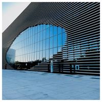 PRIMA Fenêtres anti-ouragan modernes en aluminium architectural, triple vitrage feuilleté, mur-rideau pour villa et bâtiment commercial