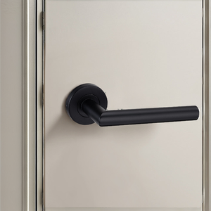 Door <b>Window</b> Accessories Modern Design Bedroom Matt Black Lever <b>Handle</b> Stainless Steel Interior Bathroom Office DoorShine/OEM - Product Image 2