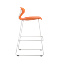 Chaise de bar de laboratoire ergonomique en plastique, chaise haute française, tabouret de comptoir de bar en PP confortable pour salle de bar, meubles de maison