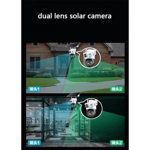 Ngoài trời năng lượng mặt trời năng lượng thông minh Ống kính kép V380 Pro thông minh năng lượng mặt trời cctv <span class=keywords><strong>camera</strong></span> quan sát ban đêm tầm nhìn không dây năng lượng mặt trời an ninh Video <span class=keywords><strong>Camera</strong></span> - Product Image 2