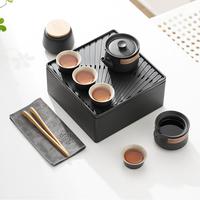 Coffret cadeau de camping personnalisé Newell, service à thé en porcelaine de luxe Kung Fu, peint à la main avec glaçure colorée, comprenant tasse et théière