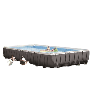<span class=keywords><strong>Piscine</strong></span> rectangulaire <span class=keywords><strong>INTEX</strong></span> 26374 avec structure métallique, matériau PVC durable, capacité 54368L, garantie 1 an - Product Image 1