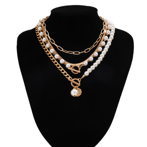 <span class=keywords><strong>Collar</strong></span> de Moda con Cuentas Europeas, <span class=keywords><strong>Collar</strong></span> de Playa, <span class=keywords><strong>Collar</strong></span> de Conchas Marinas de <span class=keywords><strong>4</strong></span> Capas en Oro de 18K, Gargantilla Dorada para Mujer, Novedad 2023 - Product Image 5