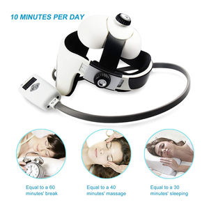 Helm pemijat kepala elektrik multifungsi, helm pemijat kepala elektrik multifungsi dengan tekanan udara musik menenangkan untuk bersantai dan meringankan sakit kepala - Product Image 5