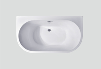 OEM ODM Bañera de agua Acrílico Diseño moderno Blanco Independiente Bañera de hidromasaje con remojo