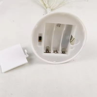 Lumière LED d'artifice en fil de cuivre blanc chaud pour intérieur, 40 LED, contrôle tactile, rechargeable, à intensité variable, pour décorations de fête de Noël