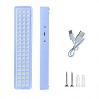 Lanterne de camping rechargeable par USB à 60 LED, magnétique, avec port Type-C, lumière d'urgence portable pour la pêche en extérieur et les pannes de courant