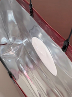 Bolsa de Compras de Plástico Transparente Circular Personalizada, Recubierta de Aluminio, Colorida, Ecológica, Duradera, con Ventana Visible