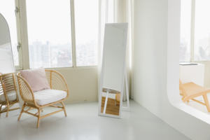 Miroir sur pied rectangulaire au design moderne en panneaux de particules, modèle MR-02, vente en gros du fabricant, garantie de qualité Taïwan Chine - Product Image 6