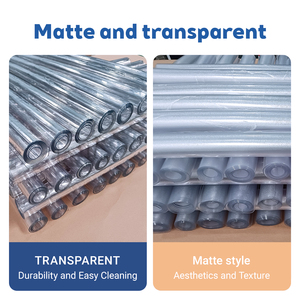 透明<span class=keywords><strong>PVC</strong></span>薄膜/板材 柔软且有弹性 防水 可定制尺寸 卷材切割服务 - Product Image 2